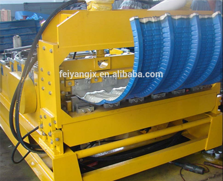 Color steel sheet curving machine