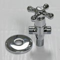 Cross handle Chrome plated Contemporary Wash Sink mixer brass Tap Basin pillar quick open