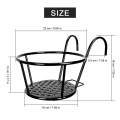 Outdoor & Indoor Steel Art Hanging Baskets Flower Pot Stand Plant Holder Shelf