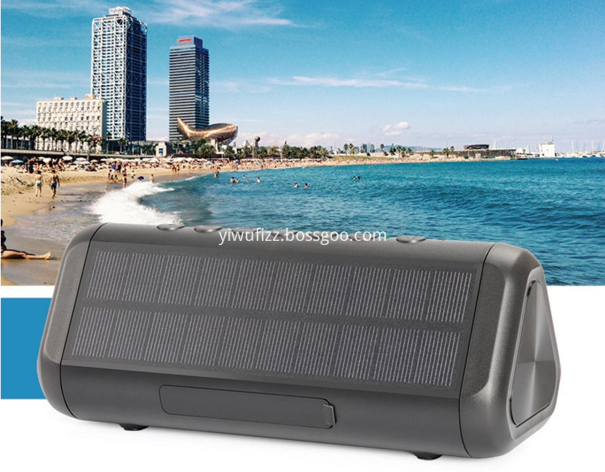 Solar bluetooth speaker