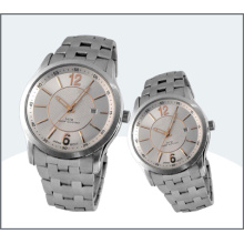 High-Grade Stainless Steel Couple Watches, Quartz Watch 15183