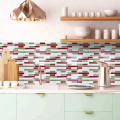 Smart waterproof backsplash peel mosaic 3d sticker tile