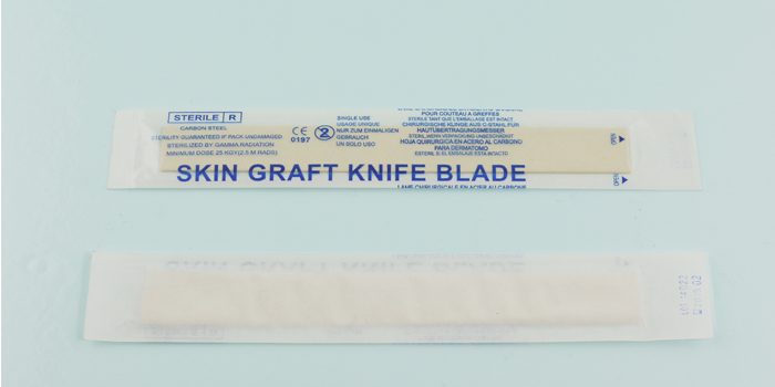 Packing of Skin graft blade