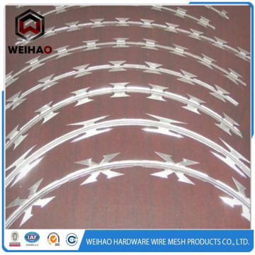 Low price concertina razor barbed wire mesh / fencing