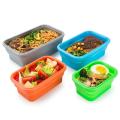 Stackable Food Storage Silicone Lunch Box Food Container