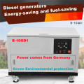 5kW-15kW Generador de diesel silencioso de cuatro ruedas de cuatro ruedas encerrado