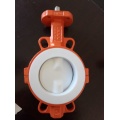 PTFE Lined Wafer Butterfly Valve with Pneumatic Actuator