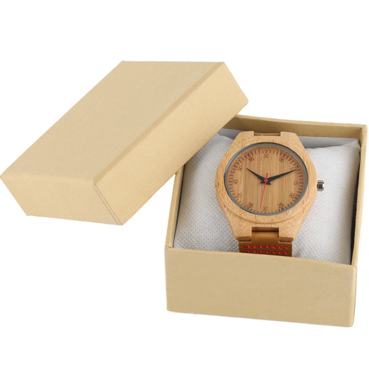 Light Yellow Paper Box Watch Display Case 2 Png