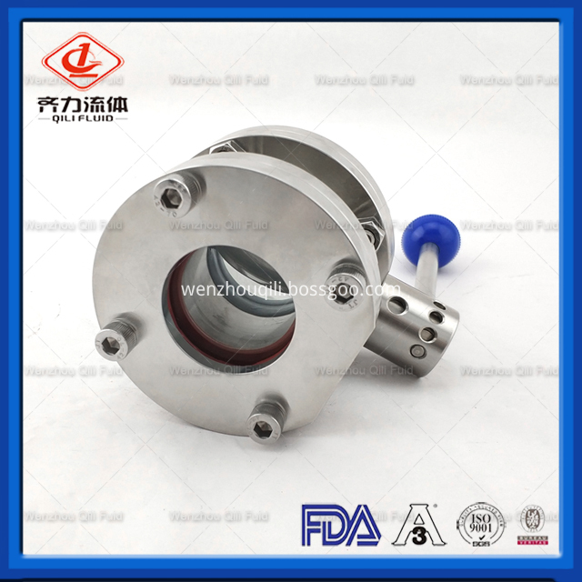 Sanitary Stainless Steel Butterfly Valve 163