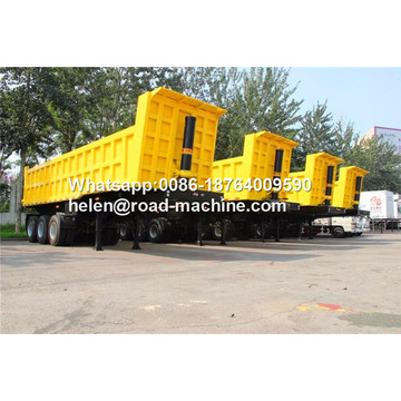 60ton U Shape Tipper Trailer with Six Axle