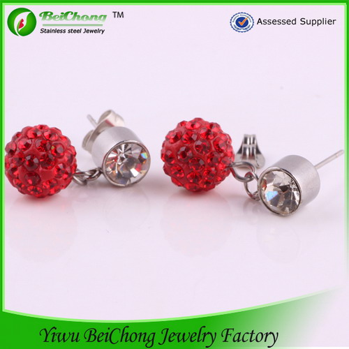 Red Stone Earring