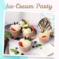 Disposable Dessert Party Supplies Frozen Yogurt bowls