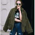 Women's Fashion Long Sleeve Shaggy Jacket