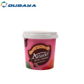 Contenedor de helado de cubo de yogurt de mantequilla de plástico iml