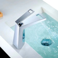 Brass Square Matte Black Basin Faucet