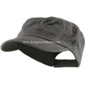 New arrival custom cotton blank flat-top cap with adjustable velcro closure