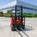 Four wheel drive electric forklift