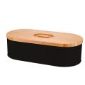 Large Oval Bread Bin with Bamboo Lid