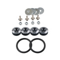 Double gasket and screw for car bumper hatch