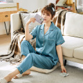 Satin silk bridesmaid pajamas set women sleepwear