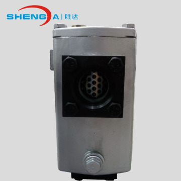 Suction oil filter housing for oil liquid filtration