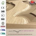 JHK-008-1 Made in China Economic Multiple Design French Popular EV Sapelli Veneer Wood Grain MDF Door Skin Manufacture