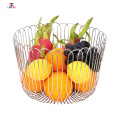 Stainless steel metal furniture fruit basket