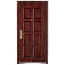 Modern Design Anti Theft Exterior Steel Wooden Armored Door