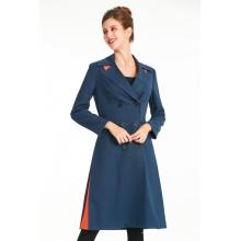 Suit-style Long Sleeve Trench Coat