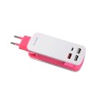 Carregador de telefone de soquete de porta USB 4 UE Plug