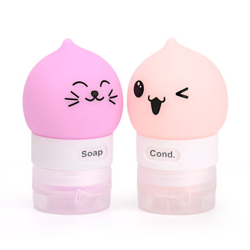 Food Grade Custom Silicone Squeeze Travel Bottle Set