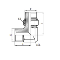 Hydraulic Adjustable Male Elbow Stud Adapter Fitting