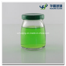 90ml 3oz Round Glass Pudding Jar with Metal Screw Cap