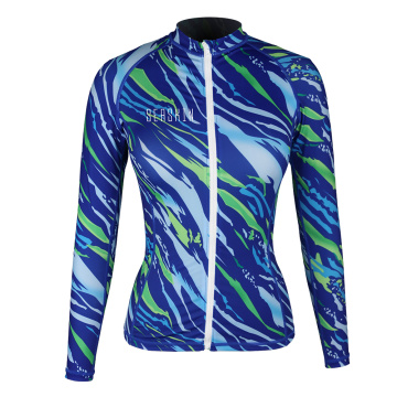 Seaskin Women's Front Zip Rash Guard Jacket