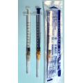 1ml plastic medical disposable syringe with needle