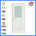 Jhk-G12 1/2 Lite 1 Panel Plank White Alabaster Glass Glass Folding Door