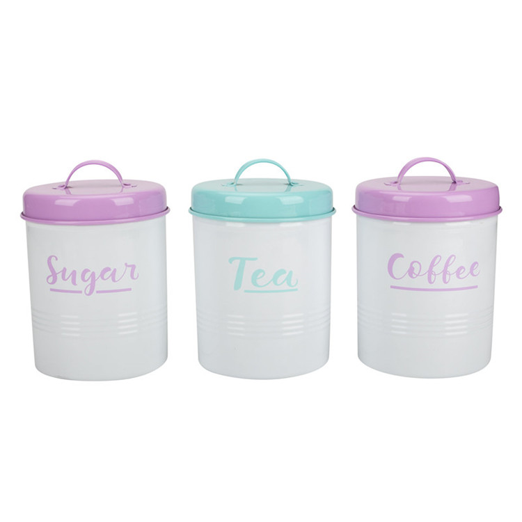 Tea Sugar Coffee Pot Tin