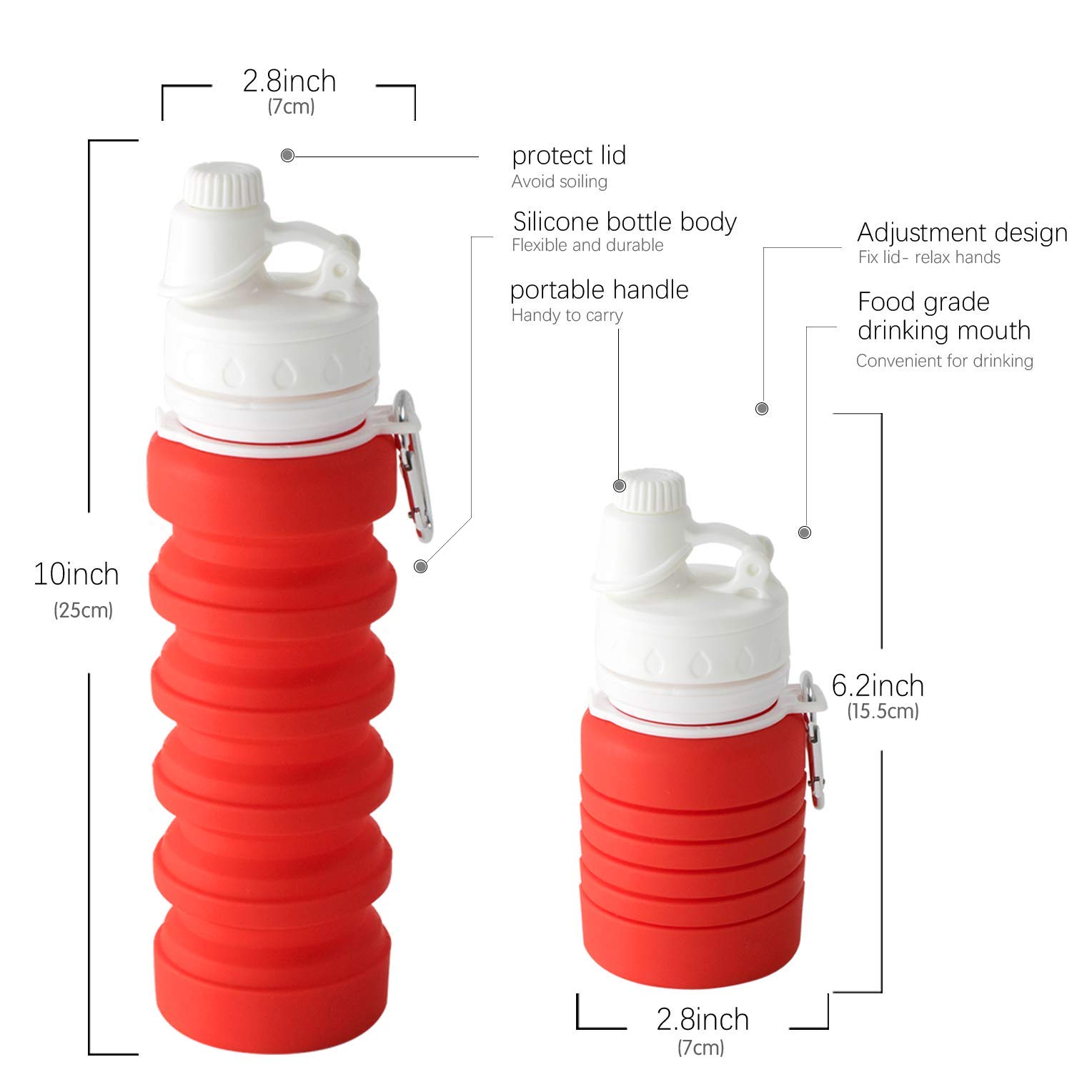 Silicone water bottle 