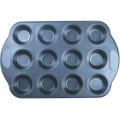 Silicone grip muffin cake pans