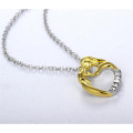 2016 Популярное письмо ожерелье в серебряном ожерелье сердца в Neckalce ювелирные изделия в золотых украшениях