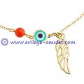 Evil Eye Anklet Angel Wing Ankle Bracelet/Evil Eye Bead Bracelet