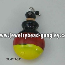 Germany flag shape lampwork perfume bottle