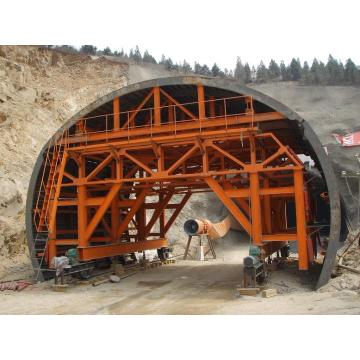 Sistema de encofrado de carro de revestimiento de túnel ferroviario