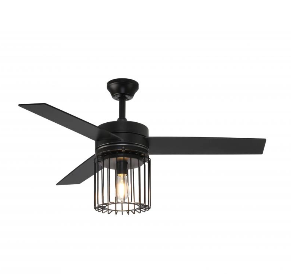 Easy-to-clean three blades ceiling fan