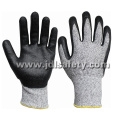 Cut Protective Work Glove with Black Foam Nitrile Coated (NDF8032)