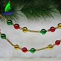 Christmas Ornament Glass Decoration String Ball Chain Gift