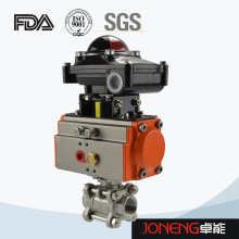 Stainless Steel Pneumatic Three Way Ball Valve with Limit Switch (JN-BLV2001)