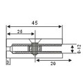 0 grados Die Casting Cuarto de baño de la habitación de vidrio abrazadera (CR-G01)