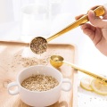 Stainless Steel Golden Function Coffee Measuring Spoon