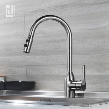 304 Stainless Steel Pull-out Kitchen Faucet